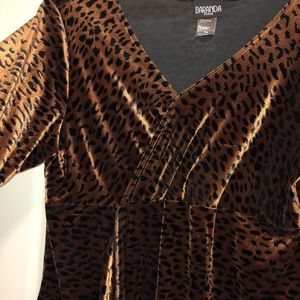 VINTAGE Cheetah Velvet tunic